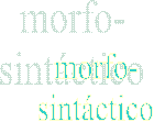 morfo-
sintáctico
